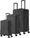 Trolleyset TRAVELITE "BALI 3-teilig Hartschale", schwarz, ABS, unifarben, Koffer-Sets