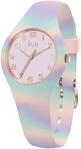 Quarzuhr ICE-WATCH "ICE tie and dye - Extra small - 3H", lila (flieder, hellblau,
