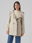 Langjacke VERO MODA "VMFORTUNESHILA JACKET GA NOOS", Damen, Gr. XL, beige (oatmeal
