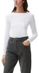 Langarmshirt S.OLIVER, Damen, Gr. 34, wei&szlig;, Jersey, Obermaterial: 100%...