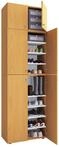Schuhschrank VCM "XXL Schuhschrank Kleiderschrank Schrank Lona 9f SA", braun (buche),