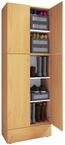 Schuhschrank VCM "XXL Schuhschrank Kleiderschrank Schrank Lona 5f S", braun (buche),
