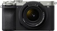SONY Systemkamera "Alpha 7C II", schwarz (silber, schwarz), B:12,4cm H:7,11cm