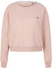 TOM TAILOR Damen Atmungsaktives Sweatshirt, rosa, Logo Print, Gr. XS