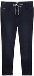 TOM TAILOR Damen Tapered Relaxed Hose, blau, Uni, Gr. 44/28
