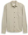TOM TAILOR DENIM Herren Relaxed Fit Hemd mit Brusttasche, braun, Uni, Gr. XXL