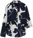 TOM TAILOR Damen Bluse mit Muster, blau, Gebl&uuml;mt, Gr. 36