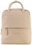 TOM TAILOR Damen TTGIA L Rucksack aus Lederimitat, beige, Uni, Gr. ONESIZE