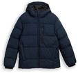 TOM TAILOR DENIM Herren Lightweight Pufferjacke mit Kapuze, blau, Uni, Gr. XXL