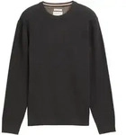 TOM TAILOR Herren Strickpullover aus Baumwolle, schwarz, Meliert, Gr. XXL