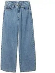 TOM TAILOR M&auml;dchen Wide Leg Jeans, blau, Uni, Gr. 158