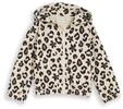TOM TAILOR M&auml;dchen Cropped Hoodie Sweatjacke mit Muster, wei&szlig;, Gemustert, Gr. 92/98