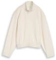 TOM TAILOR M&auml;dchen Sweatjacke mit Stehkragen, braun, Uni, Gr. 152