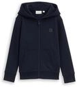 TOM TAILOR Jungen Hoodie Sweatjacke, blau, Uni, Gr. 92/98