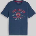 Tom Tailor 1037735_10318, TOM TAILOR Herren T-Shirt mit Logo-Print, blau, Logo...