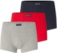 TOM TAILOR Herren Kurze Boxershorts im 3er-Pack, blau, Uni, Gr. L/6