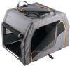 HUNTER Hunde-Transportbox Alu faltbar grau-orange, Gr. S, Maße: ca. 61 x 45,5 x 43