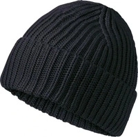 VAUDE M&uuml;tze 'Moena II' mit Umschlagkrempe, black/black