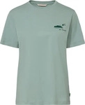 VAUDE Damen-T-Shirt Spirit II mit R&uuml;ckenaufdruck, dusty fern, Gr. 36 Erwachsene