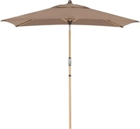 doppler Sonnenschirm Alu Wood Ultra 210 x 140 cm, Esche hell, HV, greige
