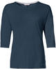 VAUDE 426121790360, VAUDE Damen-T-Shirt 'Neyland' 3/4-Arm mit U-Boot-Ausschnitt, dark