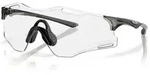 OAKLEY Sonnenbrille Cybr Zero Polished Black | Clear to Black Iridium