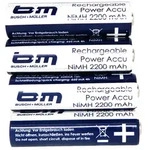 BUSCH + M&Uuml;LLER Akku Mignon AA 2200mAh | 4 St&uuml;ck