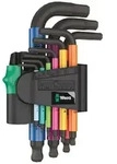 WERA Winkelschl&uuml;sselsatz Innensechskant Multicolour 2 Hex-Plus metris