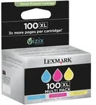 3x Original Lexmark Tinte Patrone 100XL f&uuml;r S505 Pro 901 805 705 205 Blister