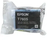 Original Epson Tinten Patrone T7605 cyan hell f&uuml;r SureColor SC-P 600 Blister