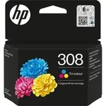 Original HP 308 Tinte Patrone farbig f&uuml;r Envy 6110 6120 6122 6130 6132 6520 6...