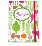 PAGNA Rezeptnotizbuch ?Gem&uuml;se? A5 ? 192 Seiten kariert, mit Gummibandverschluss