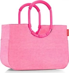 Reisenthel RST.OR3093, Reisenthel Loopshopper L 25l Shopper Bag Rosa Frame Twist Pink
