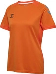 Hummel 207397-5190-S, Hummel Lead Poly Kurzarm-t-shirt Orange Tiger Frau