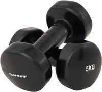 Tunturi 14TUSFU113, Tunturi Vynil Dumb 5kg 2 Units Schwarz 5 kg Black