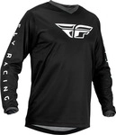 Fly Racing 377-822X, Fly Racing F-16 Long Sleeve Jersey Schwarz XL Frau Black / White