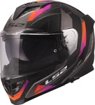 Ls2 1681804-07-L, Ls2 Ff818 Storm Iii Sporty Full Face Helmet Schwarz L Grey / Purple