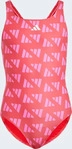 Adidas JG6050/152, Adidas Logo Graphic V Back Swimsuit Rosa 11-12 Years...