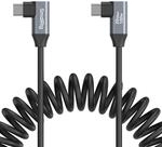 SmallRig 4793 USB-C auf USB-C Spiral-Datenkabel 35 cm (gewinkelt auf gewinkelt)