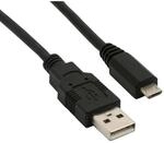 InLine USB-A an Micro-B Kabel 1,5m Schwarz