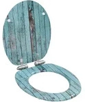 Vidaxl - Toilettensitz Mit Soft-close-deckel Mdf Altholz-design