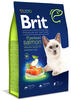 Brita - brit premium by nature sterilisiertes Trockenfutter für Katzen, Lachs, 1,5