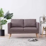 2-sitzer-sofa Stoff Taupe Vidaxl