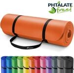 Tresko Yogamatte Fitnessmatte Gymnastikmatte Pilates 185x60x1,5cm Orange