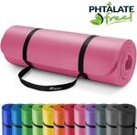 Tresko&reg; Yogamatte Fitnessmatte Gymnastikmatte Pilates 185x60x1,5cm Rosa