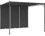Gartenpavillon Mit Seitenvorhang 3x3x2,25 M Anthrazit - Vidaxl