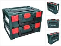 Metabo - X 145 Set 2x System Werkzeug Koffer Stapelbar 396 X 296 X 145 Mm + 2x