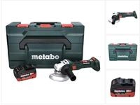 Metabo W 18 Lt Bl 11-125 Akku Winkelschleifer 18 V 125 Mm Brushless + 1x Akku...