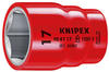 KNIPEX® Steckschlüsseleinsatz für Sechskantschrauben mit Innenvierkant 1/2...