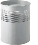 Helit - Papierkorb The Dot 25,7 X 32,1 Cm (d. X H) 15 Metall Farbe: Grau 1